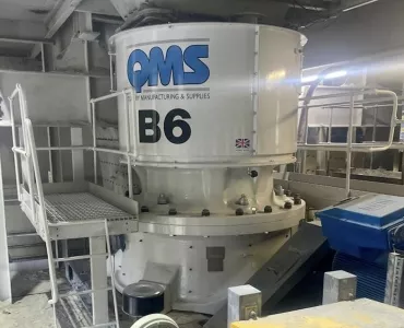 One of the new B-Series cone crushers supplied by QMS