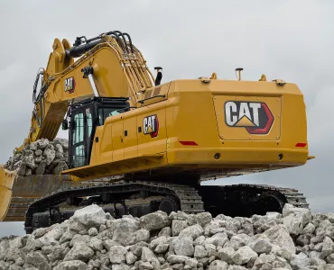Upgraded by Allan J Hargreaves Plant Engineers, in Ireland, this next-generation Cat 395 excavator features 12 Xwatch proportional EOHC systems