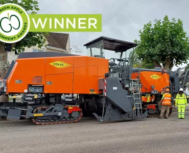 Colas have won a Green Apple Environment Award for their Recycol sustainable road recycling technique