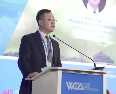 Wei Rushan speaking at the WCA’s annual conference in Dubai last week