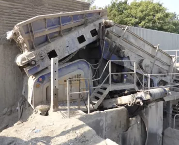 Grzegorz Poreba was caught between the metal bridge and the conveyor belt in the front of the photo and sustained severe crush injuries