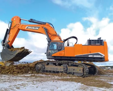 Develon’s flagship crawler excavator – the DX1000LC-7