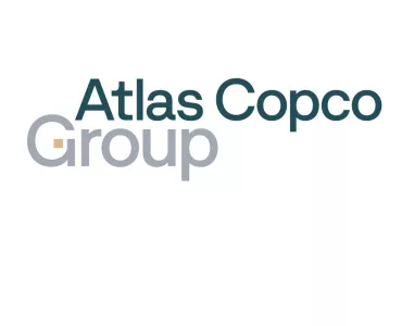 The new umbrella brand logo for the Atlas Copco Group