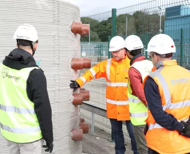 One of the 3D printed concrete drawpits for Yorkshire water