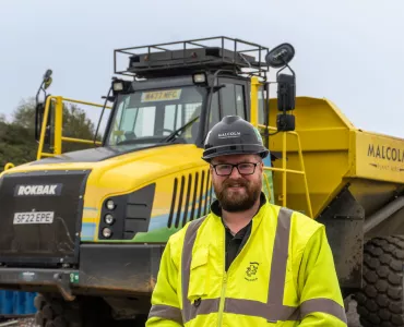 Connor McAlister, senior site manager for civil works specialists WH Malcolm at the Lost Shore Surf Resort development