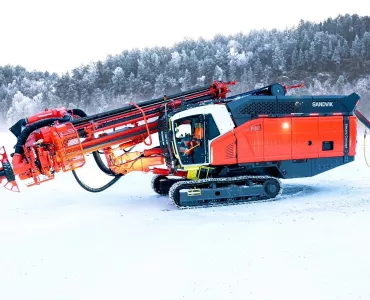 Sandvik have unveiled a new battery-electric concept surface drill rig for mining and quarrying