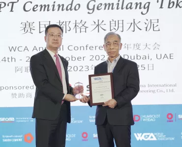 The WCA Climate Action Award was won by Cemindo Gemilang Bayah cement plant