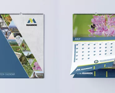 Mannok's environmentally themed 2024 calendar