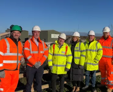 Hampshire County Council visit to the A303 IBA processing facility