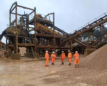 Employees at Mortimer Quarry