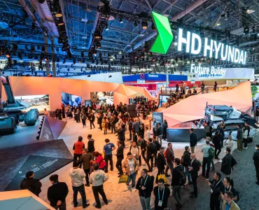 HD Hyundai’s Future Builder vision at the recent CES 2024 technology show in Las Vegas