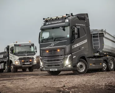 RS Transport have taken delivery of a new Volvo FH 540 Globetrotter 6x2 tractor unit and two Volvo FMX 8x4 rigid tippers