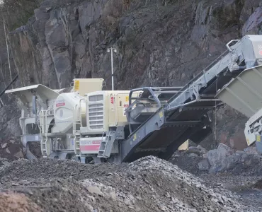 Lokotrack LT116 jaw crusher