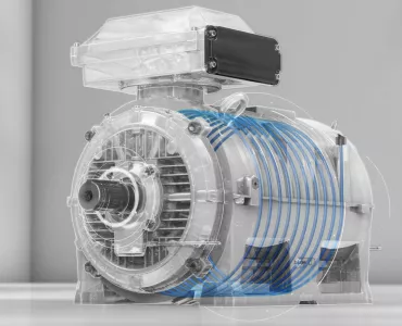 The new liquid-cooled IE5 SynRM motor from ABB 