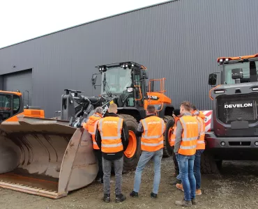 Trainees gather at Develon’s new European training centre in France