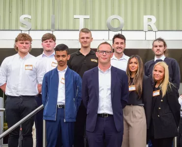 JCB apprentices will share their on-the-job training experiences on The Big Assembly programme