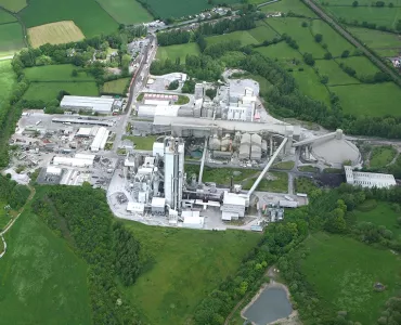 Aerial shot of Padeswood cement works 