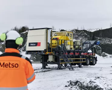 Metso’s new NW8HRC portable crusher for manufactured sand