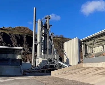 Aggregate Industries new Ammann ABP 240 Universal asphalt-mixing plant at Cauldon Low Quarry