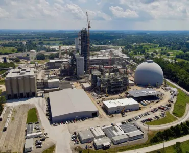 Mitchell cement plant in Indiana – site of Heidelberg Materials’ largest CCUS project in the world