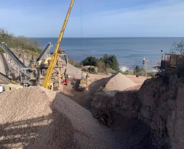 Raynes Quarry during the improvement works