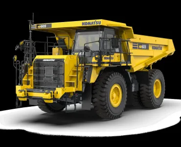 The new Komatsu HD605-10 rigid dumptruck