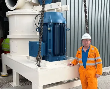 Longcliffe development director Ian McDonald with one of the new mills