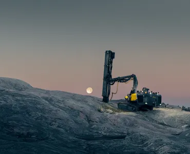 The new SmartROC T30 R radio remote surface drill rig from Epiroc