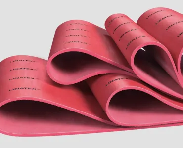 Linatex’s iconic premium red rubber with the new branding