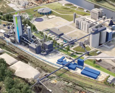 Schematic rendering of the GO4ZERO plant in Obourg, Belgium