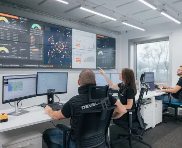 Part of the new Develon Uptime Centre in Prague