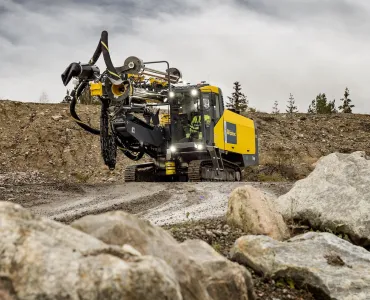 The Epiroc SmartROC T45 top-hammer drill rig 