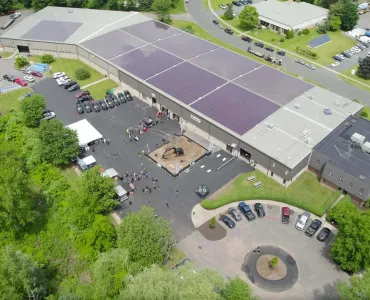 Aerial view of Steelwrist’s new North American headquarters in Connecticut, the US
