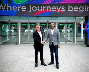 L–R: Richard Bradbury, managing director of The QMJ Group, organizers of The UK Concrete Show, and Sam Patel, divisional director of Concrete Expo organizers Media 10