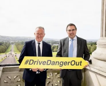 L–R: NI Economy Minister Conor Murphy and HSENI chief executive Robert Kidd at Stormont