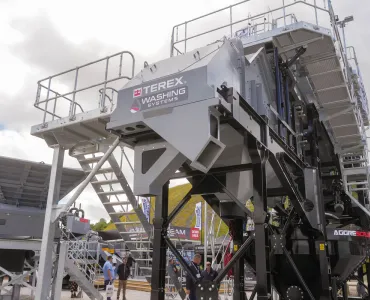 The AggreScrub P150 plant from TWS caught the attention of many Hillhead 2024 visitors 