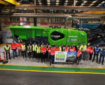 EvoQuip’s 1,500th machine – a Bison 280 jaw crusher 