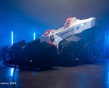 The award-winning RogueX2 all-electric, fully autonomous concept loader