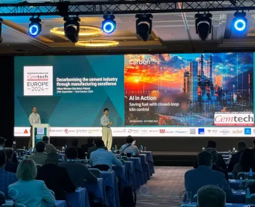 Carbon Re presented alongside ABB at Cemtech Europe 2024. Photo: Carbon Re