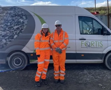 Joanna Collison (left), Fortis IBA’s new environmental compliance manager