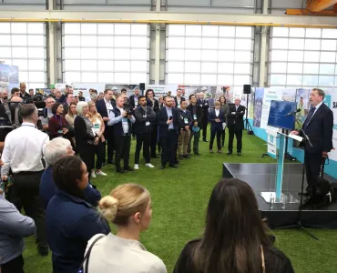 The Lower Thames Crossing Skills Hub pilot was launched by Lord David Blunkett at Gallagher Group’s Hermitage Quarry, near Maidstone, in Kent