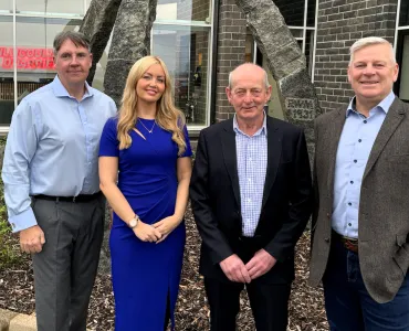 L-R: Jim Johnston, Sophia Westerhuis Marshall, Phil Kerr, and Robert Hamilton