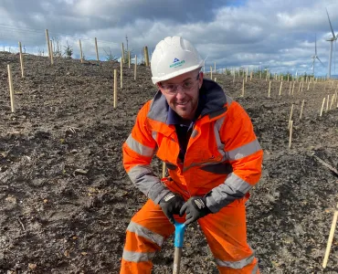 Stephen McFarlane, operations manager Scotland for Aggregate Industries, on site at Muldron Quarry