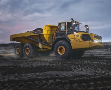 The new-generation Volvo A35 articulated hauler