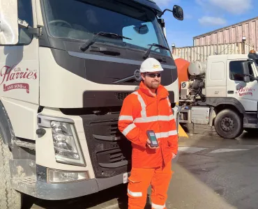 Aled Hughes (pictured), GD Harries' IT systems manager, says drivers can now access their daily schedule, complete with configurable delivery notes, via the Podfather app