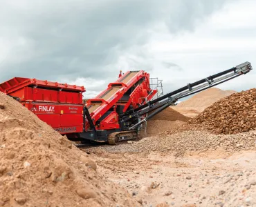 Tennants’ new Finlay 684 inclined screener at Lhanbryde Quarry
