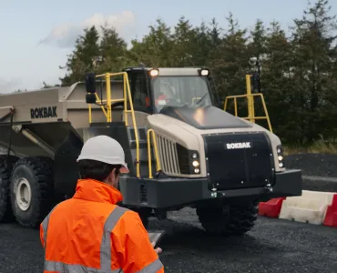 The Rokbak Haul Track telematics system is a powerful tool to help owners and operators to get the best out of their machines