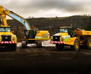 Malcolm Construction have invested in two Cat 745 three-axle ADTs and one Cat 352 excavator from Finning UK & Ireland