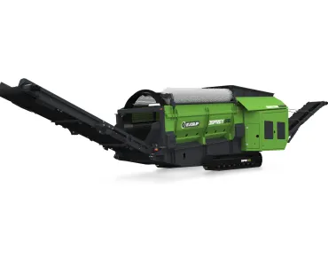 The new Osprey 616 compact recycling trommel from EvoQuip