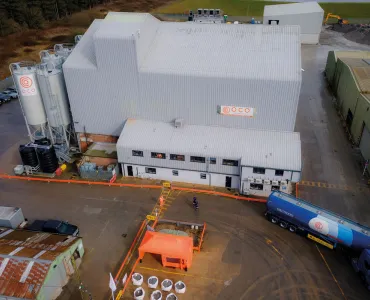 O.C.O Technology’s Wretham carbon-negative aggregates manufacturing facility in Norfolk  